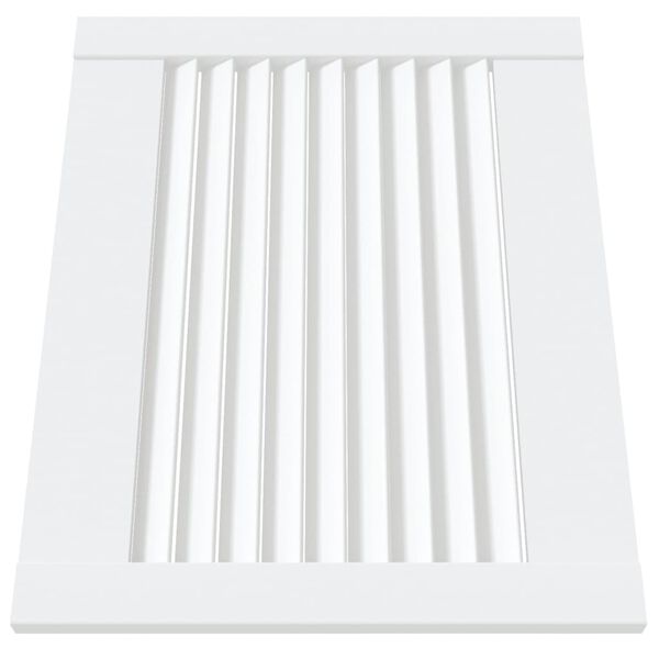 vidaXL kapiuksed, v&otilde;rega disain valge 39,5x49,4 cm m&auml;nnipuit