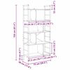 vidaXL Raamatukapp Vana puit 75 x 30 x 156 cm Tehispuit