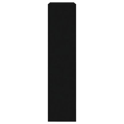 vidaXL jalatsikapp, must, 60 x 21 x 87,5 cm, tehispuit