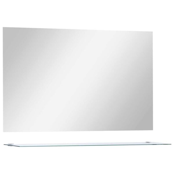 vidaXL seinapeegel riiuliga, 100 x 60 cm, karastatud klaasist