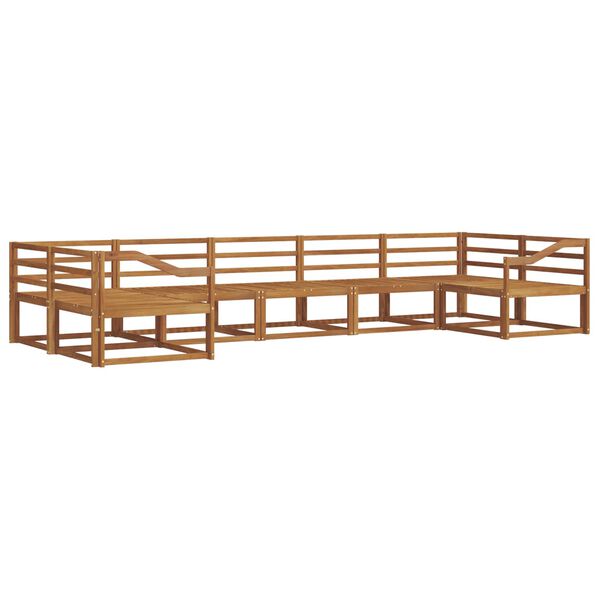 vidaXL V&auml;li diivanikomplekt 7 pcs Neutraalne Tugev akatsiapuu