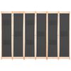 vidaXL 6 paneeliga sirm, hall, 240 x 170 x 4 cm, kangas
