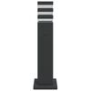 vidaXL pistikupesaga aia lambipost, must, 50 cm, alumiinium
