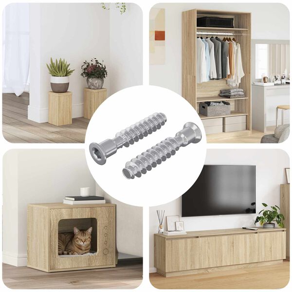 vidaXL Peapael Kruvi 2 pcs H&otilde;bedane M7 x 40 mm Teras