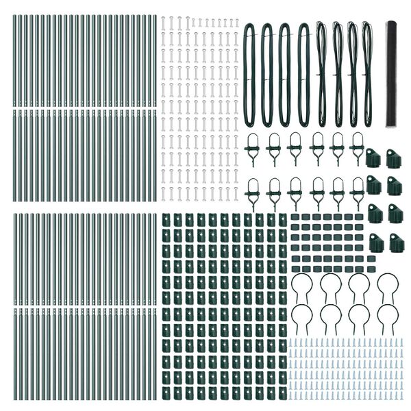 vidaXL Aiapost Hall 100 x 1,5 m (36 mm v&otilde;rk) Terased ja PVC