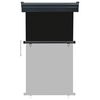 vidaXL rõdu külgsein, 105 x 250 cm, must