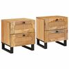 vidaXL &Ouml;&ouml;lambi kapp 2 pcs Neutraalne 40 x 33 x 46 cm Tugev mango puu