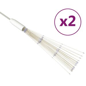 vidaXL &otilde;ue ilutulestiku j&otilde;ulutuled, 2 tk, sinine, 20 cm, 280 LEDi