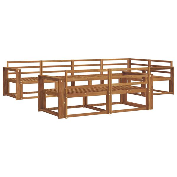 vidaXL V&auml;li diivanikomplekt 7 pcs Neutraalne Tugev akatsiapuu