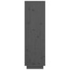 vidaXL kõrge kapp, hall, 38 x 35 x 117 cm, toekas männipuit