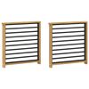 vidaXL K&auml;etugede moodul 2 pcs Valge 60 x 6 x 61 cm Tugev akatsiapuu