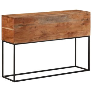 vidaXL konsoollaud, 110 x 30 x 75 cm, akaatsiapuit ja raud