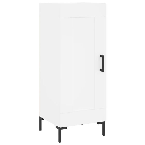 vidaXL puhvetkapp, valge, 34,5 x 34 x 90 cm, tehispuit