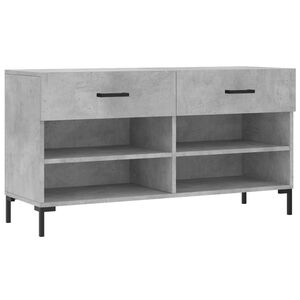 vidaXL jalatsipink, betoonhall, 102 x 35 x 55 cm, tehispuit