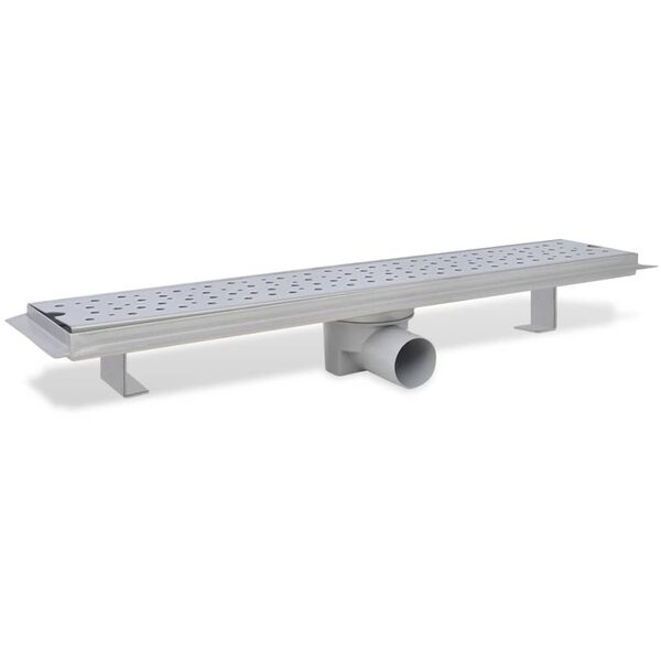 vidaXLi lineaarne du&scaron;i &auml;ravoolus&uuml;steem 630 x 140 mm roostevaba teras