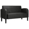 vidaXL Loveseat diivan must 110 cm kunstnahk