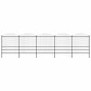vidaXL aiapiire odaotsaga, terasest, 892,5 x 200 cm, must