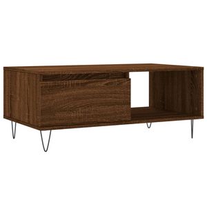 vidaXL kohvilaud, pruun tamm, 90 x 50 x 36,5 cm, tehispuit