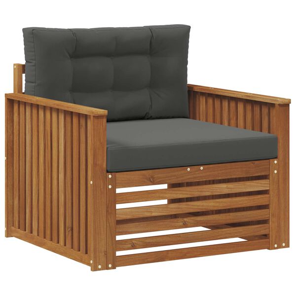 vidaXL V&auml;li diivanikomplekt Tugev akaatsiapuit ja pol&uuml;ester Neutraalne