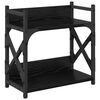 vidaXL Printeri alus Must tamm 40 x 20 x 40 cm Tehispuit
