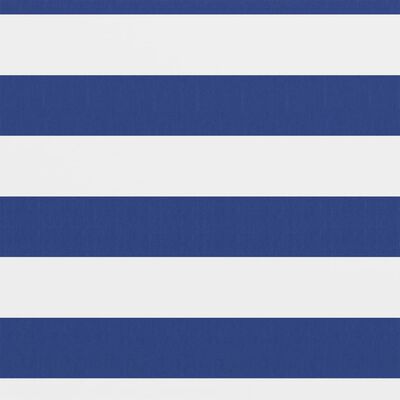 vidaXL rõdusirm, valge ja sinine, 75 x 600 cm, oxford-kangas