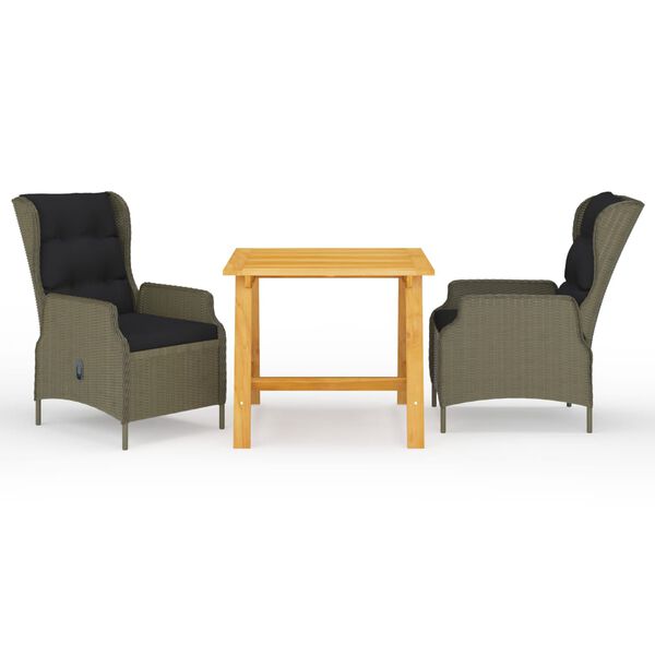 vidaXL 3-osaline aiam&ouml;&ouml;bli komplekt, pruun