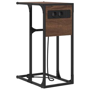 vidaXL &Ouml;&ouml;lambi kapp Pruun tamme 41,5 x 26 x 60,5 cm Tehispuit