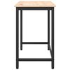 vidaXL laud Neutraalne 80 x 50 x 77 cm T&ouml;&ouml;deldud puit ja teras