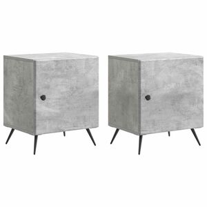 vidaXL &Ouml;&ouml;lambi kapp 2 pcs Betoonhall 43 x 34,5 x 50 cm Tehispuit