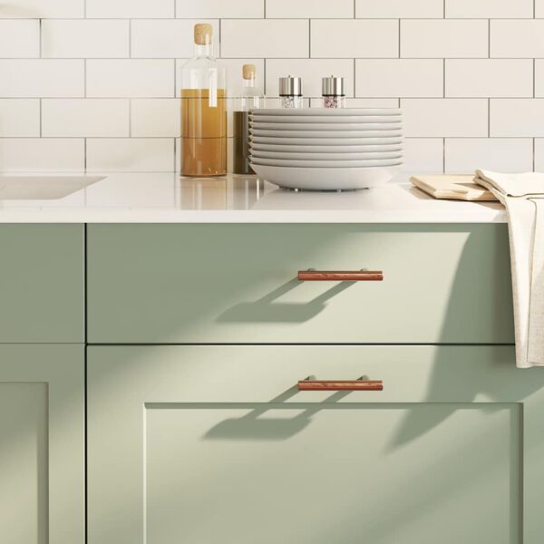 vidaXL kapi k&auml;epidemed 10 tk, pronks, 64 mm, roostevaba teras