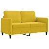 vidaXL 2-kohaline diivan, kollane, 120 cm, samet