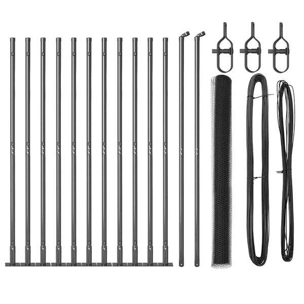 vidaXL Aiapost Hall 25 x 1,4 m (13 mm v&otilde;rk) Terased ja PVC
