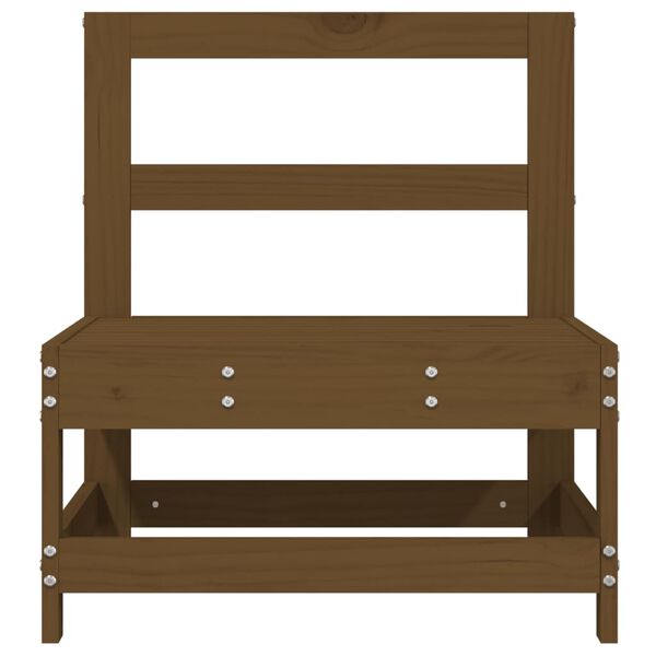 vidaXL aia keskmised diivanid, 2 tk, meepruun, m&auml;nnipuit