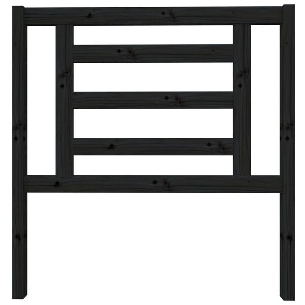 vidaXL voodipeats, must, 96 x 4 x 100 cm, männipuit