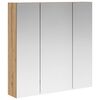vidaXL Vannitoa peeglikapp Artisani tamme 70 x 14,5 x 70 cm Tehispuit