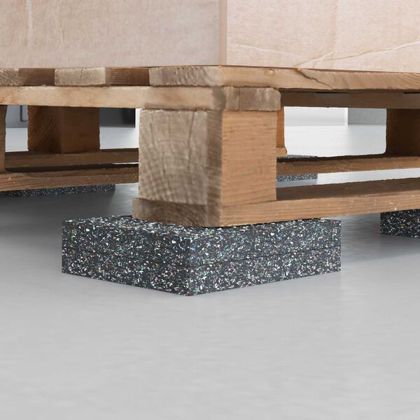 vidaXL Kummikool Must Kumm