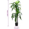 vidaXL Kunstlik Dracaena Tree 36 Lehed 180 cm Roheline