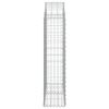 vidaXL kaarekujuline gabioonkorv, 100x30x120/140 cm, tsingitud raud