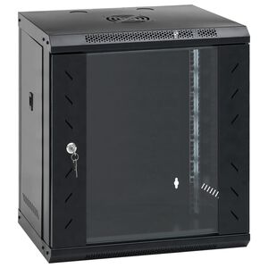 vidaXL 12U seinale paigaldatav serverikapp 19" IP20, 53 x 40 x 60 cm