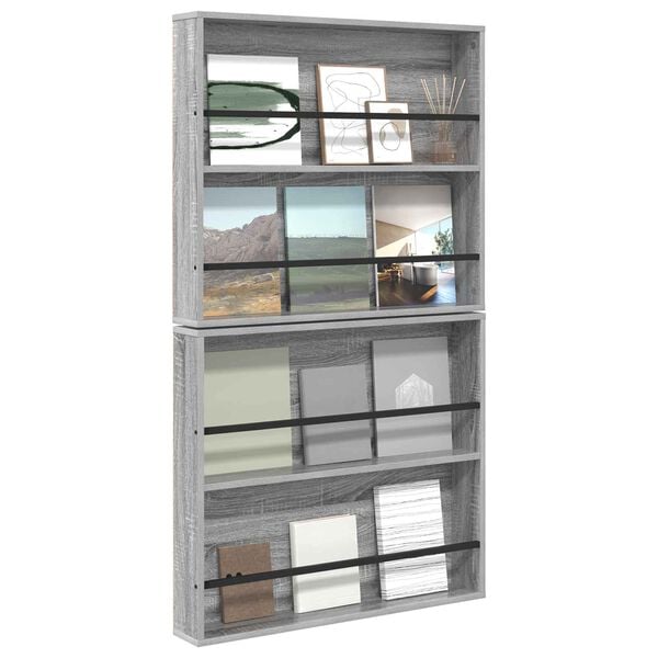 vidaXL Ajakirja riiul 2 pcs Hall Sonoma 80 x 12 x 70 cm Tehispuit