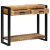 vidaXL Konsoollaud sahtliga Pruun 90 x 33 x 75 cm Tugev mango puu