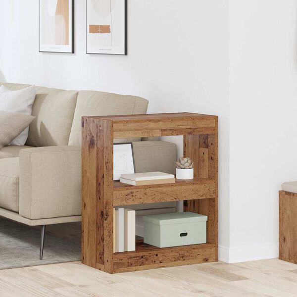 vidaXL Raamaturiiul Vana puit 60 x 30 x 72 cm Tehispuit