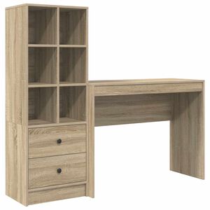 vidaXL Laud Sonoma tamm 145,5 x 40 x 127 cm 2 tk