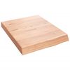 vidaXL vannitoa t&ouml;&ouml;tasapind, helepruun, 40 x 50 x (2&ndash;6) cm, t&auml;ispuit