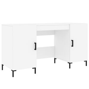 vidaXL kirjutuslaud, valge, 140 x 50 x 75 cm, tehispuit