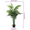 vidaXL kunstpalm, 28 lehega, 120 cm, roheline