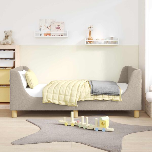 vidaXL Laste voodiraam peatoega Helehall 80 x 160 cm Lammaste riie