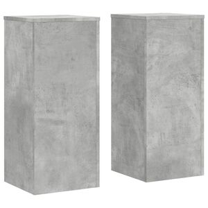 vidaXL taimealused 2 tk, betoonhall, 30x30x70 cm, tehispuit