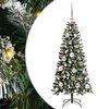 vidaXL Tehisj&otilde;ulupuu Roheline 120 cm PVC, plast ja teras