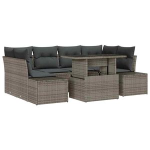 vidaXL Diivanikomplekt padjaga 7 pcs Hall pol&uuml;rotang